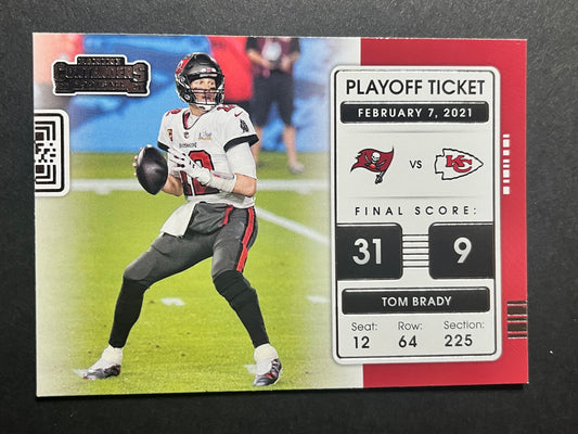 2021 Panini Contenders Football Playoff Ticket Tom Brady #PLT-TOB