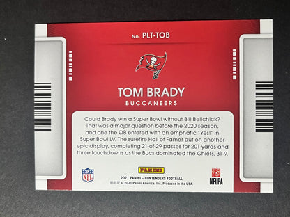 2021 Panini Contenders Football Playoff Ticket Tom Brady #PLT-TOB