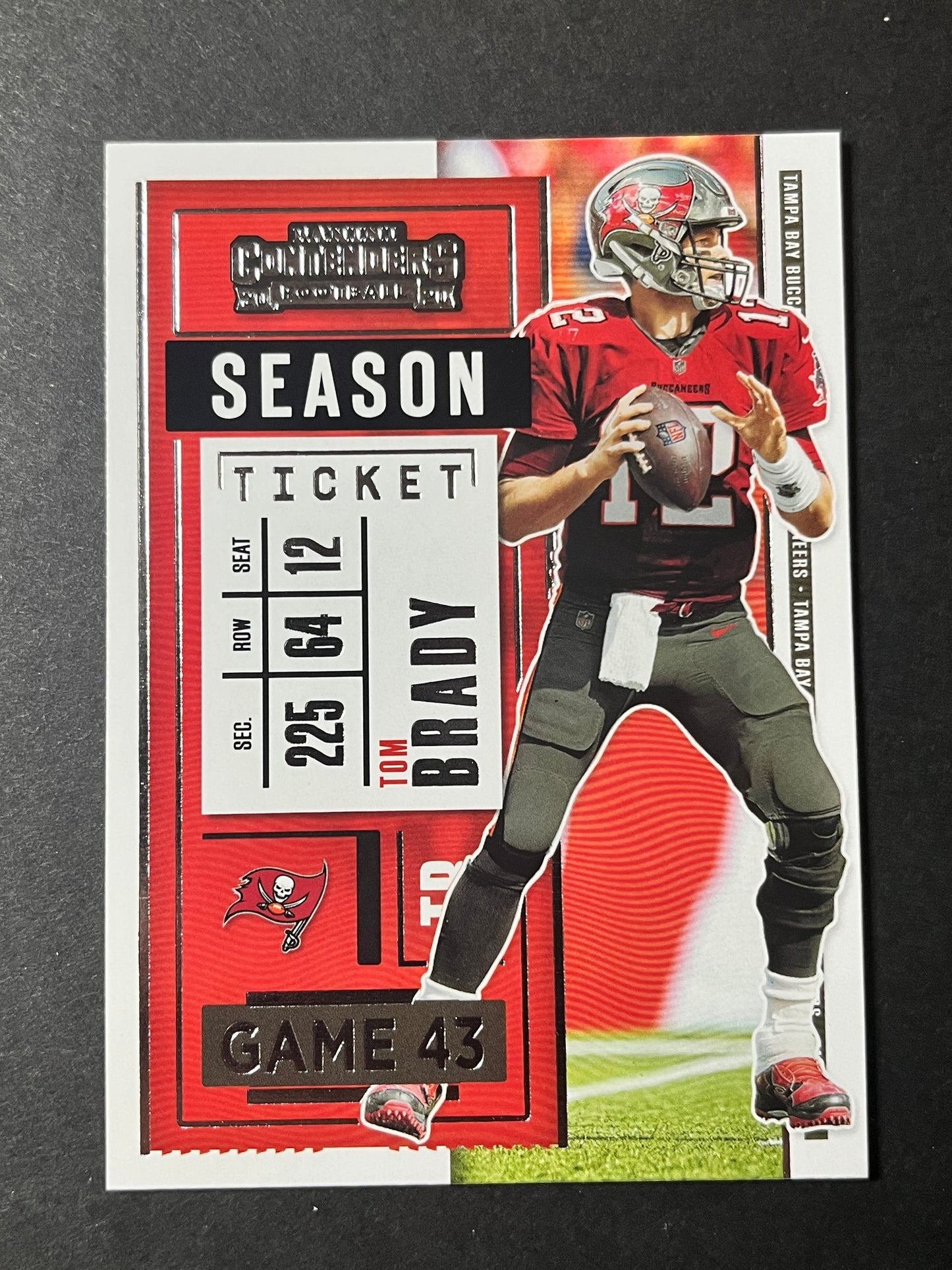 2021 Panini Contenders Football Season Ticket Tom Brady #12