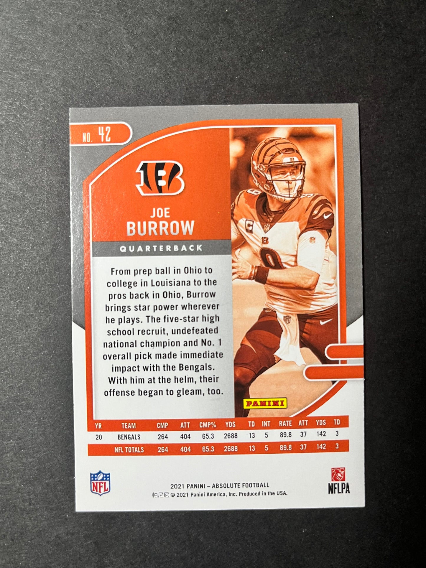 2021 Absolute Joe Burrow #42