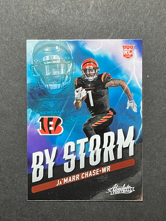 2021 Panini Absolute Ja'Marr Chase By Storm #BST-5