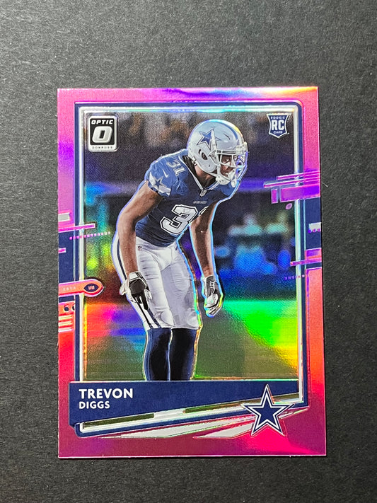 2020 Panini Donruss Optic - Rookies Pink Prizm #110 Trevon Diggs (RC)