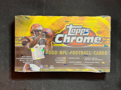 2000 Topps Chrome Football Factory Sealed Box
