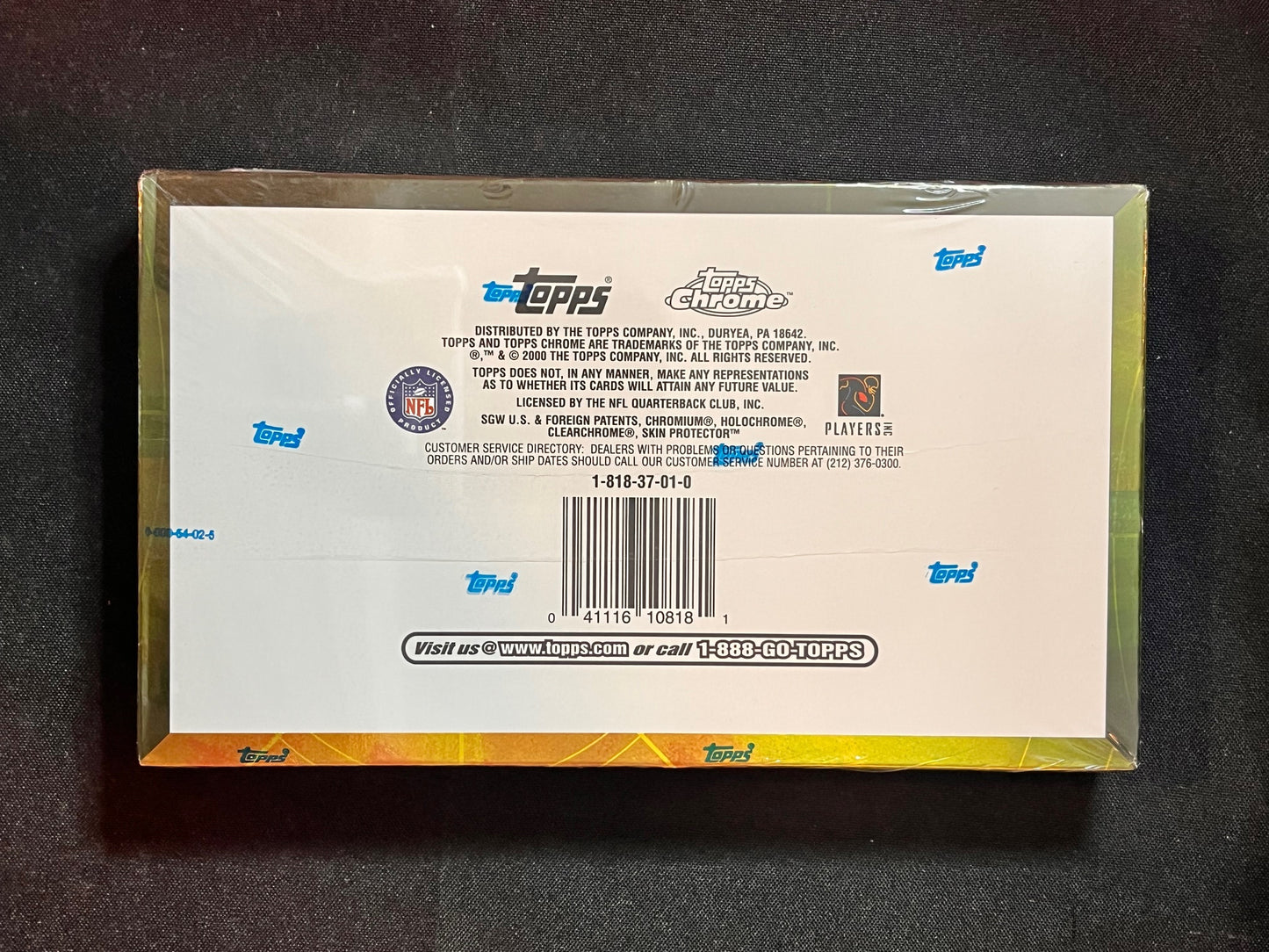 2000 Topps Chrome Football Factory Sealed Box