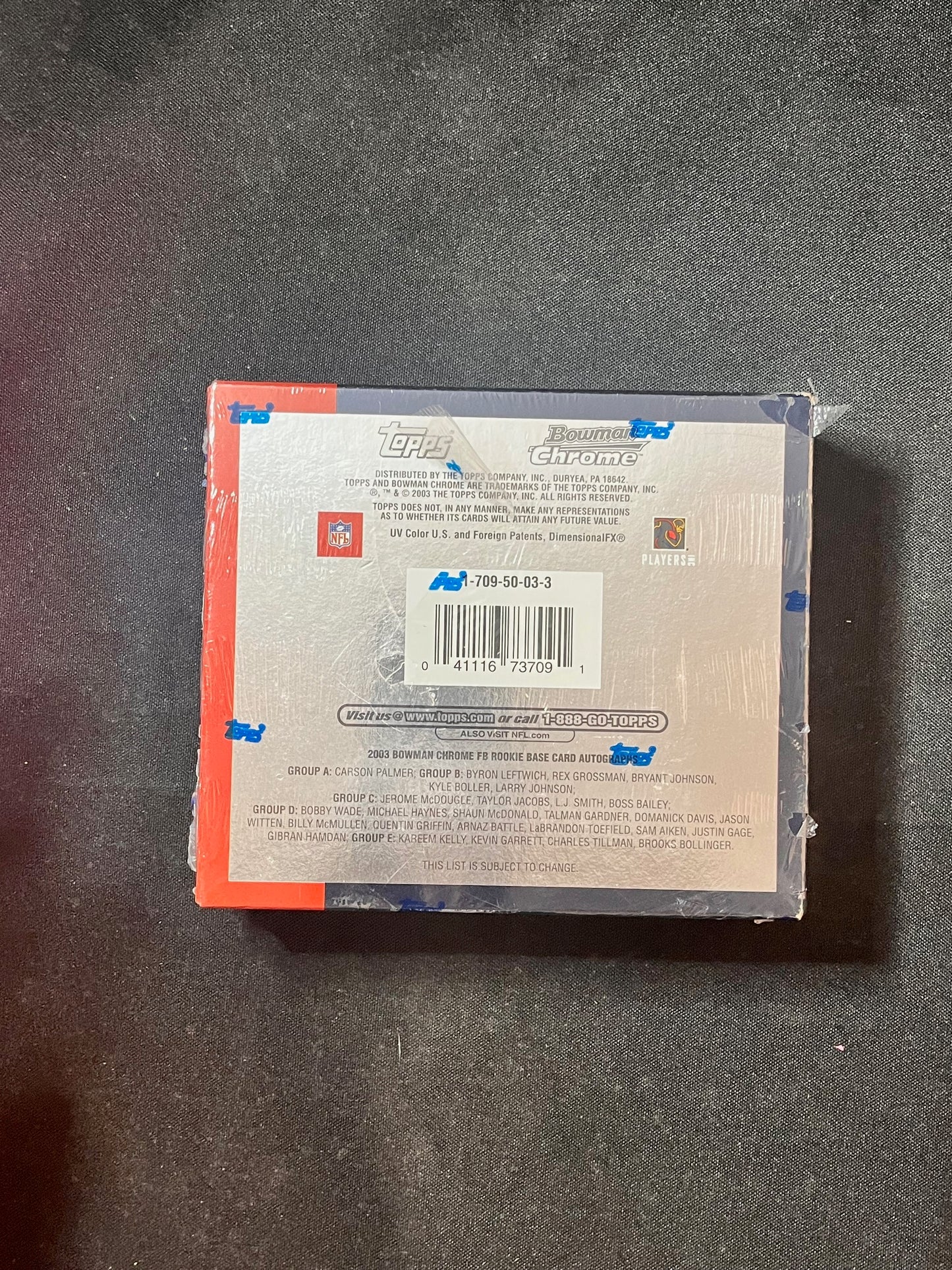 2003 Bowman Chrome Retail Box