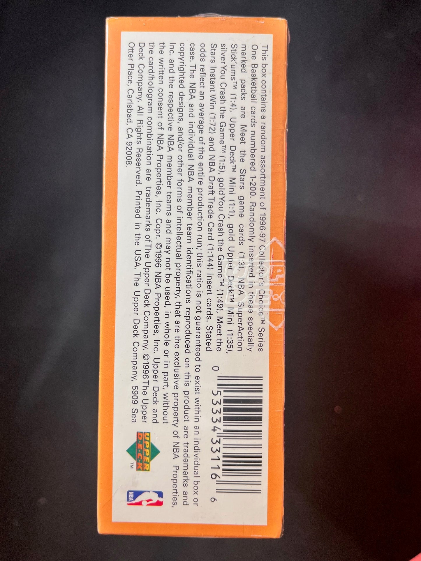 1996-97 Upper Deck Collectors Choice Basketball Factory Sealed Box