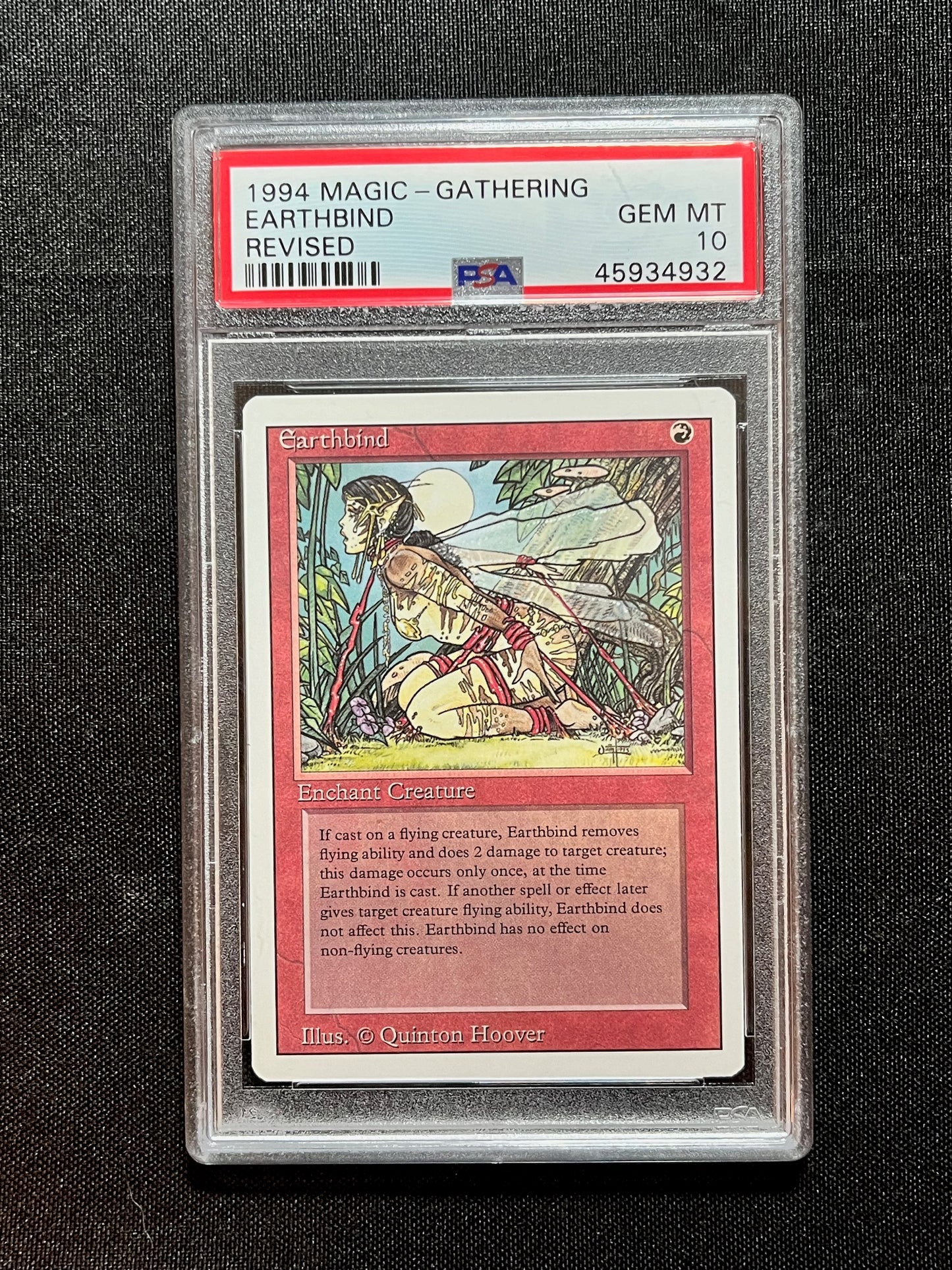 mtg 1994 cards 1994 MTG Magic the Gathering Revised Earthbind PSA 10 – EC