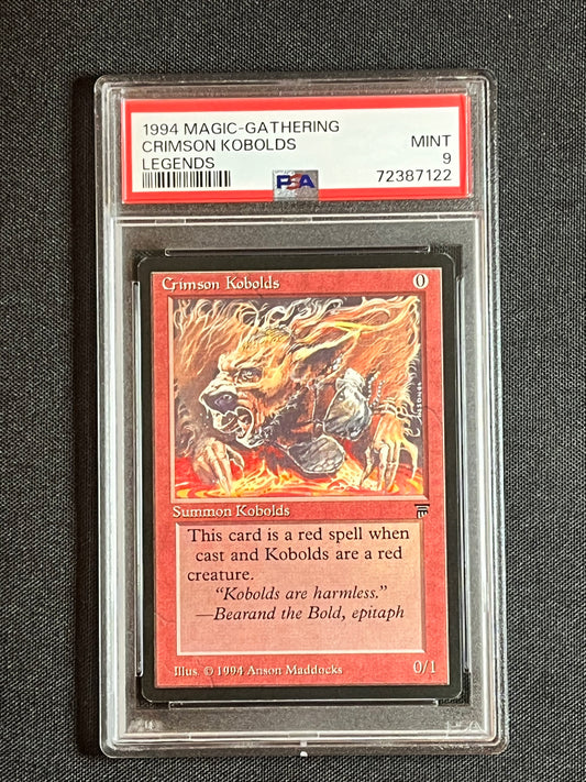 Magic The Gathering MTG Legends Crimson Kobolds PSA 9! MINT