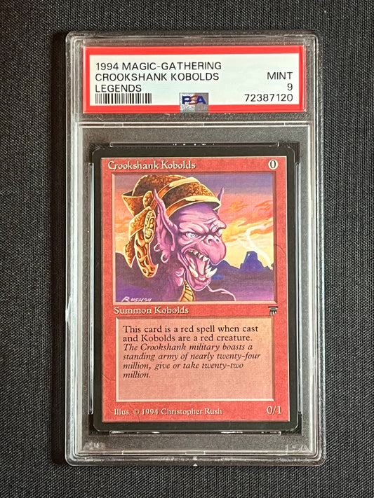 Magic The Gathering MTG Legends Crookshank Kobolds PSA 9 MINT!