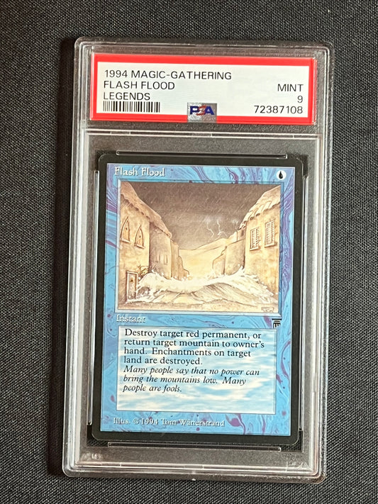 Magic The Gathering MTG Legends Flash Flood PSA 9 MINT!