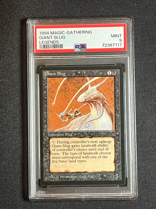 Magic The Gathering MTG Legends Giant Slug PSA 9 MINT!