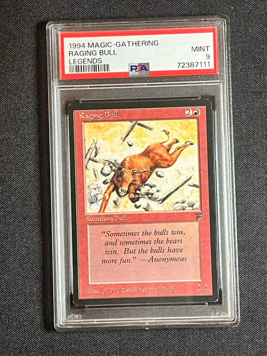 Magic The Gathering MTG Legends Raging Bull SA 9 MINT!