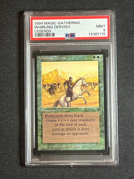 Magic The Gathering MTG Legends Whirling Dervish PSA 9 MINT!