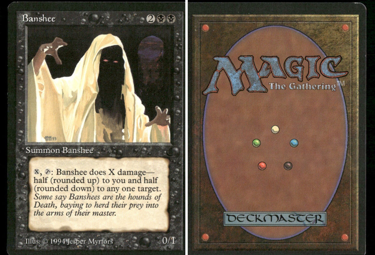 1994 Magic: The Gathering The Dark Banshee – NM-Mint - front and back