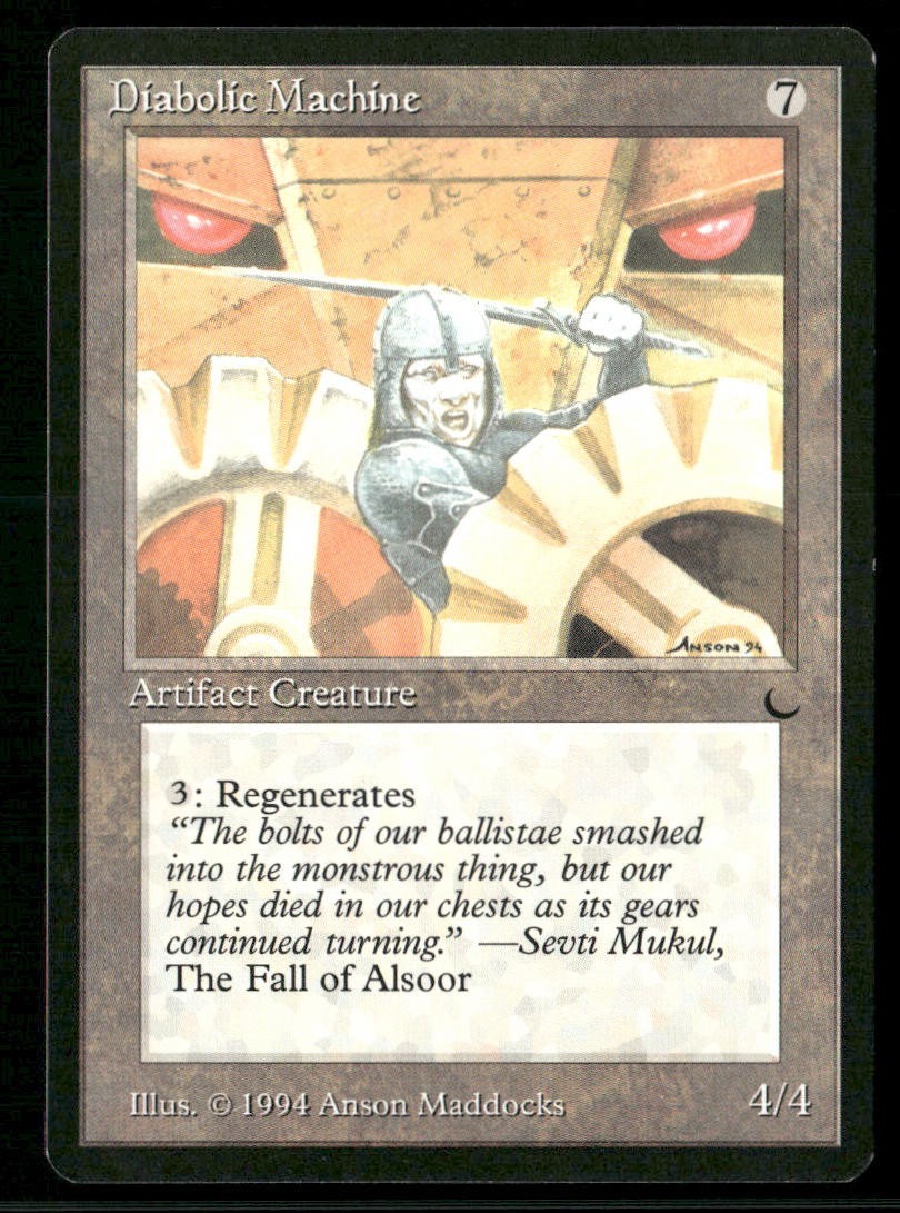 1994 Magic: The Gathering The Dark Diabolic Machine – 2-Card Lot, NM-Mint - front