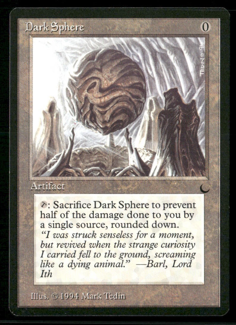 1994 Magic: The Gathering The Dark Dark Sphere – NM-Mint - front