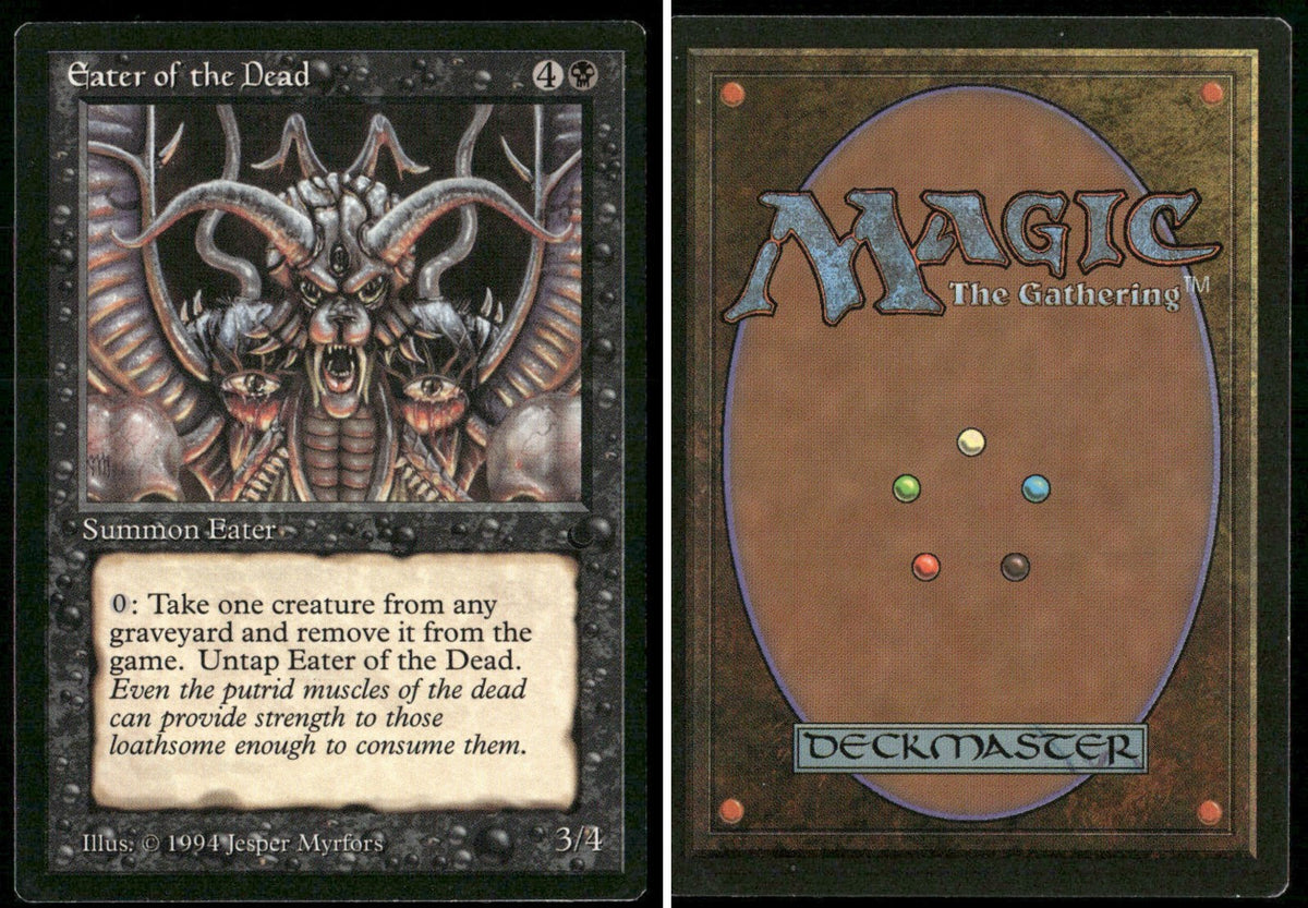 1994 Magic: The Gathering The Dark Eater of the Dead – NM-Mint - front and back
