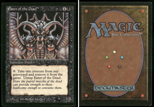 1994 Magic: The Gathering The Dark Eater of the Dead – NM-Mint - front and back