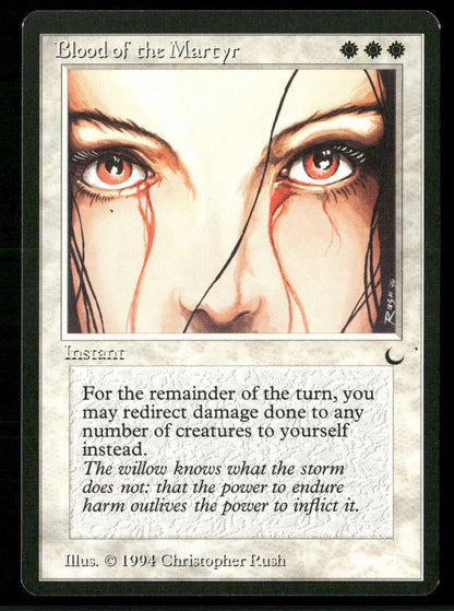 1994 Magic: The Gathering The Dark Blood of the Martyr – NM-Mint - front