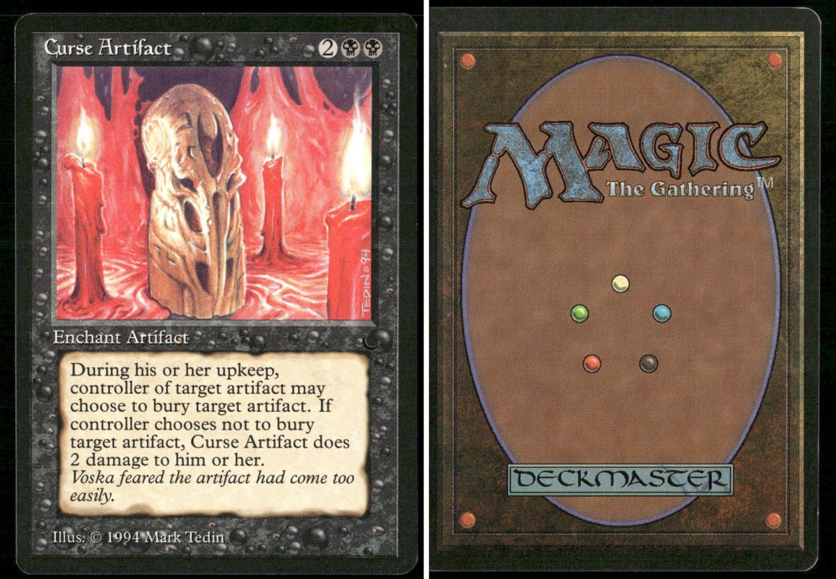 1994 Magic: The Gathering The Dark Curse Artifact – NM-Mint - front and back