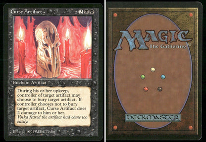 1994 Magic: The Gathering The Dark Curse Artifact – NM-Mint - front and back