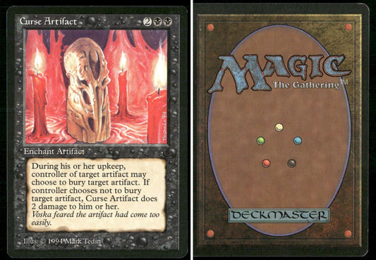 1994 Magic: The Gathering The Dark Curse Artifact – NM-Mint - front and back