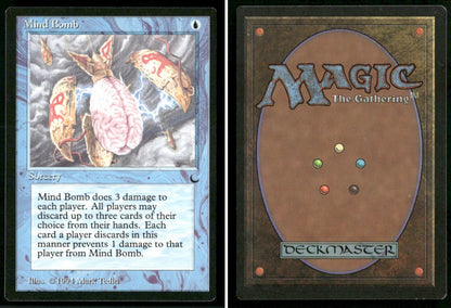 1994 Magic: The Gathering The Dark Mind Bomb – NM-Mint - front and back