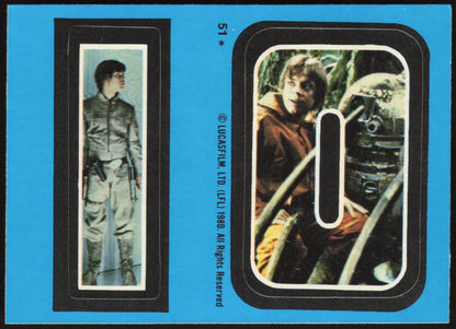 1980 O-Pee-Chee Star Wars The Empire Strikes Back Sticker I O #51 - front