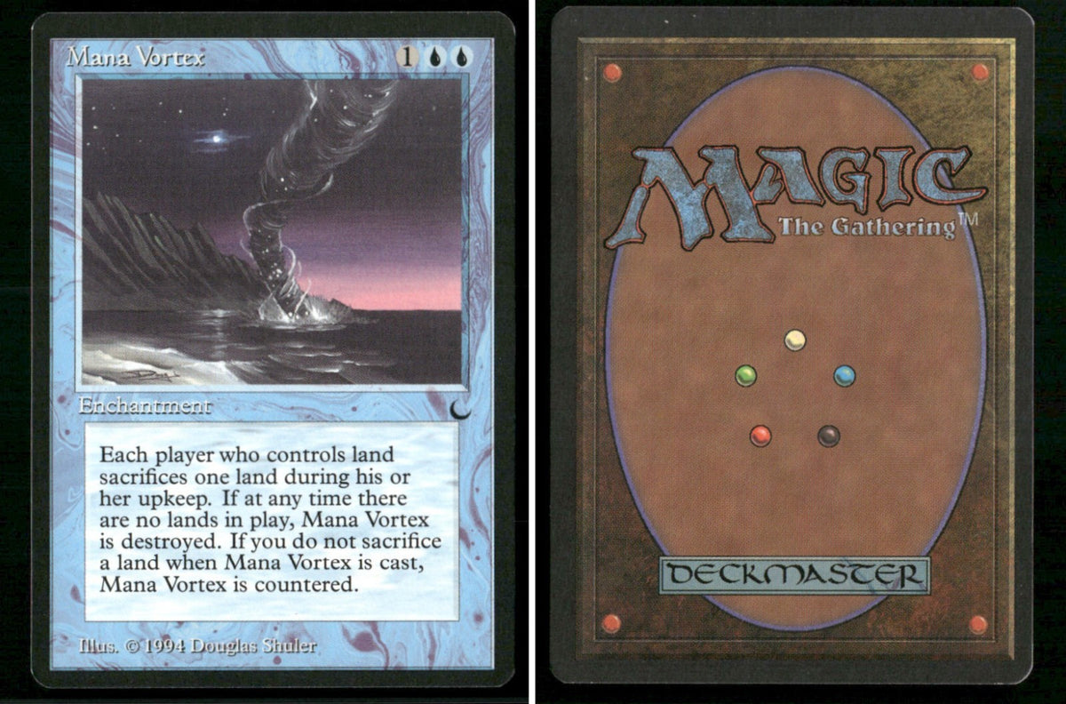 1994 Magic: The Gathering The Dark Mana Vortex – NM-Mint - front and back