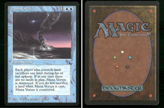 1994 Magic: The Gathering The Dark Mana Vortex – NM-Mint - front and back