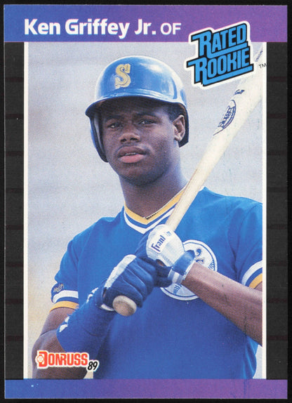 1989 Donruss Baseball Ken Griffey Jr. Rated Rookie #33 - front