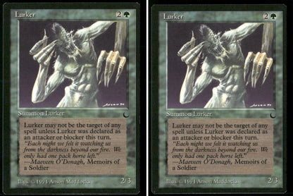 1994 Magic: The Gathering The Dark Lurker – 2-Card Lot, NM-Mint - both cards front