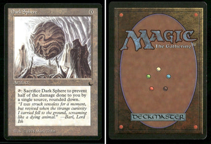 1994 Magic: The Gathering The Dark Dark Sphere – NM-Mint - front and back