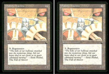1994 Magic: The Gathering The Dark Diabolic Machine – 2-Card Lot, NM-Mint - both cards front