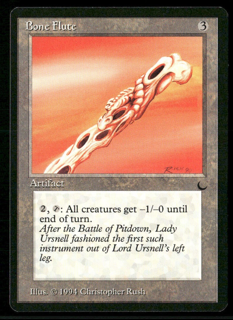 1994 Magic: The Gathering The Dark Bone Flute – NM-Mint - front