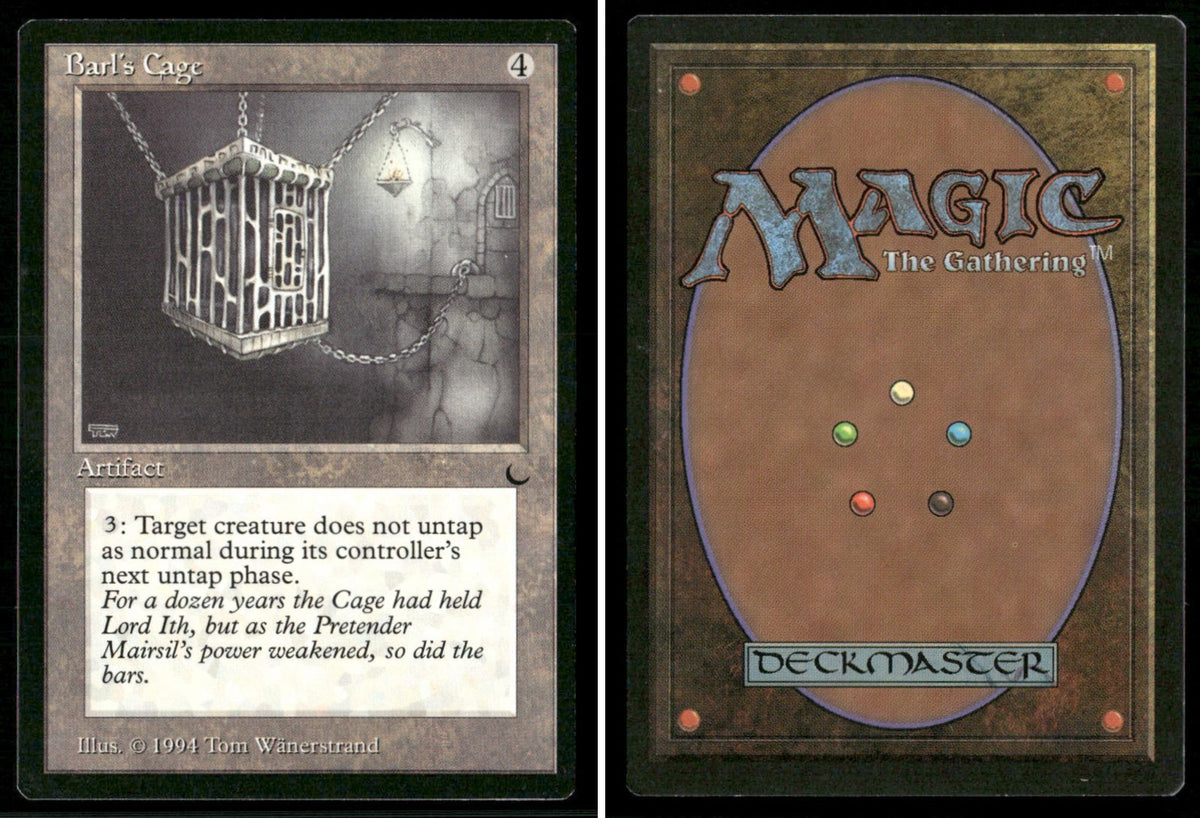 1994 Magic: The Gathering The Dark Barl’s Cage – NM-Mint - front and back